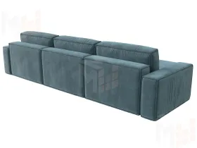 Диван угловой Прага Классик лонг левый угол ( Бирюзовый )