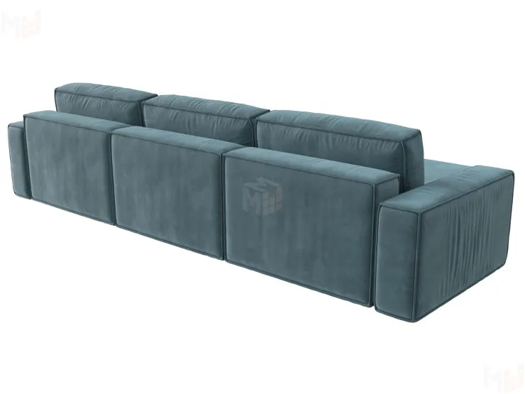 Диван угловой Прага Классик лонг левый угол ( Бирюзовый )