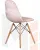 Стул обеденный DOBRIN BENNET (ножки светлый бук, пудрово-розовый велюр (HLR-39))