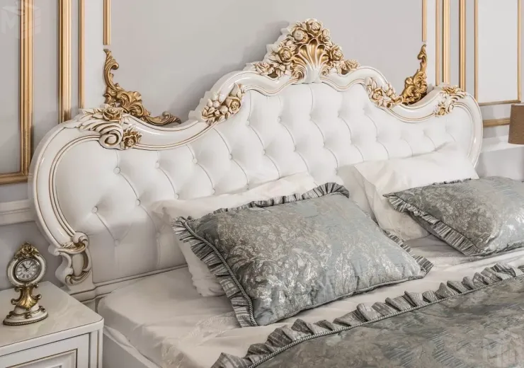 Кровать Натали 160х200 см белый глянец