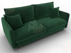 Диван прямой Лига-064 НПБ ( SEVEN 626 зеленый )