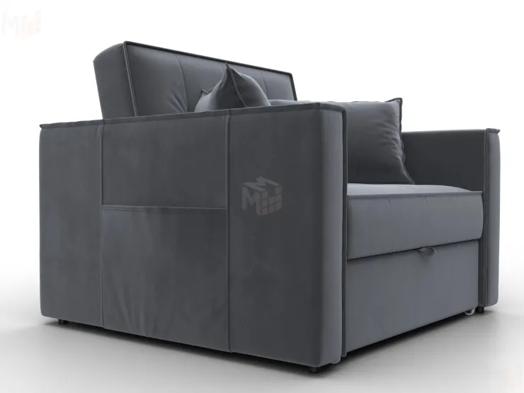 Кресло-кровать Лига-104 (80) ( SEVEN 17 серый )