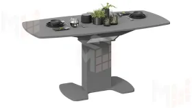 Стол обеденный Портофино - СМ(ТД)-105.02.11(1) Серое, Стекло серое матовое LUX