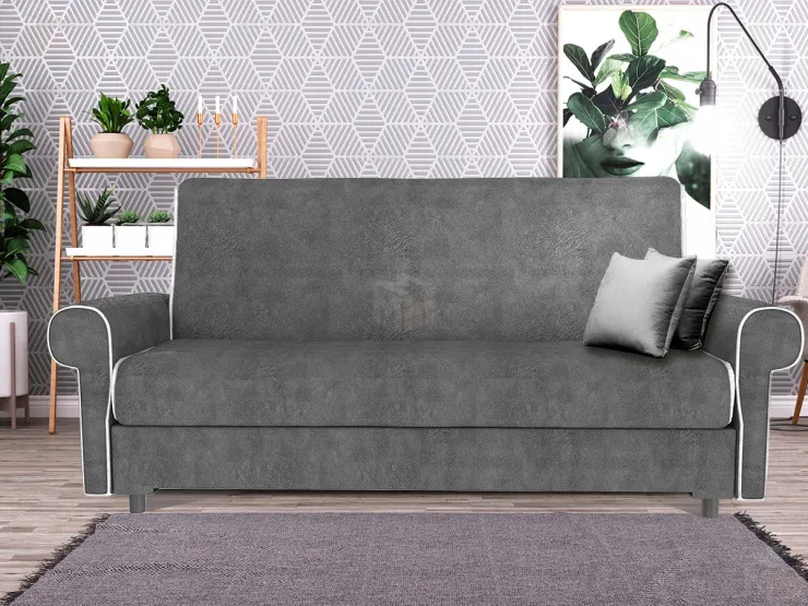 Диван книжка Удачный темно-серый