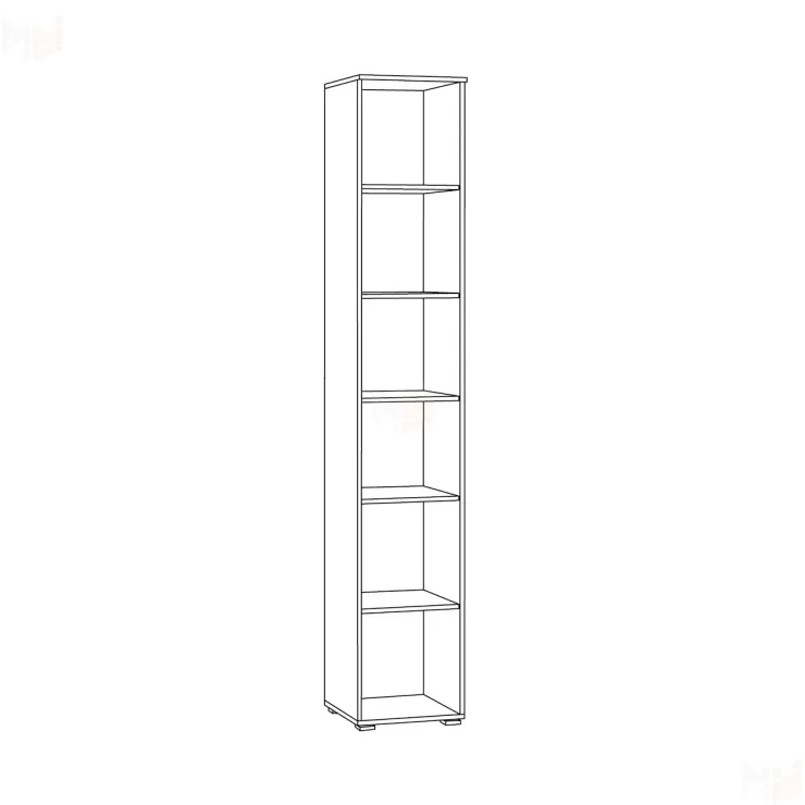 Шкаф-пенал Остин  13.227 белый шагрень