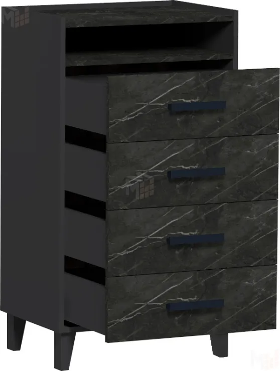 Комод  Айрис 45 Антрацит/Креатель