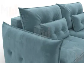 Диван прямой Лига-100 НПБ ( SEVEN 113 бирюзовый )