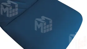 Стул Шерри К4  Белый матовый, Велюр Confetti Blue