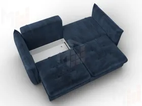 Диван прямой Лига-100 НПБ ( TOWER 13 синий )