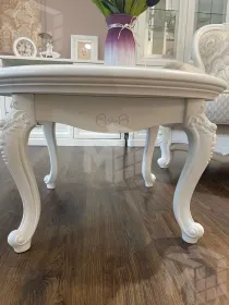 Столик круглый Мишель белый матовый