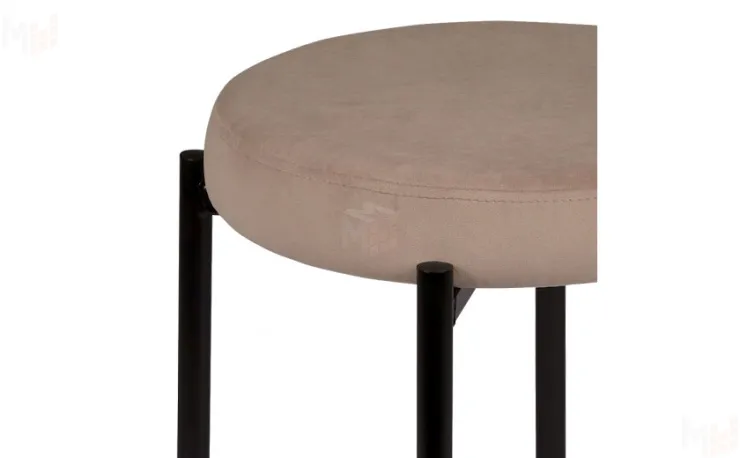 Табурет Кен Confetti  latte/черный