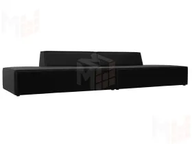 Диван прямой модульный Монс лофт ( GRIFON 18 черный )