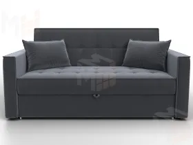 Диван прямой Лига-104 (140) ( SEVEN 17 серый )