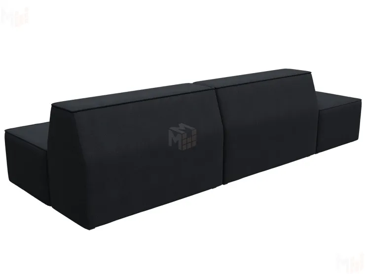 Диван прямой модульный Монс Модерн левый ( TOWER 11 темно-серый )