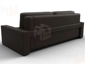 Диван прямой с декором Лига-096 НПБ ( Коричневый;Бежевый )