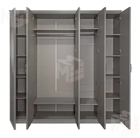Шкаф Мишель Лайт 5-дверный серый камень