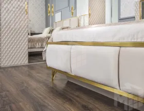 Кровать Lara 180x200 см бежевый глянец