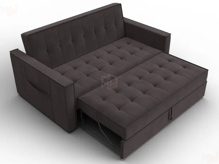 Диван прямой Лига-104 (140) ( SEVEN 727 коричневый )