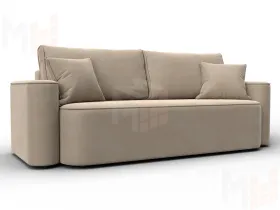 Диван прямой Лига-118 НПБ ( SEVEN 729 бежевый )