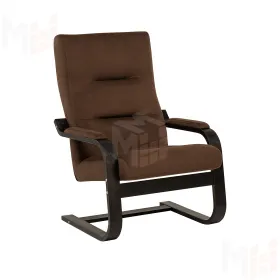 Кресло Leset Оскар (Венге текстура/V23 молочный шоколад)