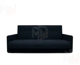 Диван-книжка Милан (бархат черный)