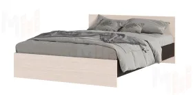 Кровать КР 557 Басса 1400 венге -  дуб белфорт