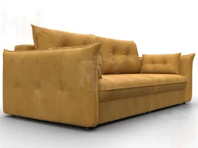 Диван прямой Лига-100 НПБ ( BRUT 10 желтый )