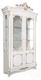 Витрина Флоренция 2-ств. белый глянец