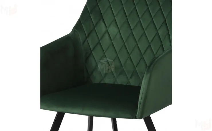 Кресло Барли Confetti deep forest/черный