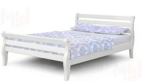 Кровать Аврора белый полупрозрачный 1600х2000