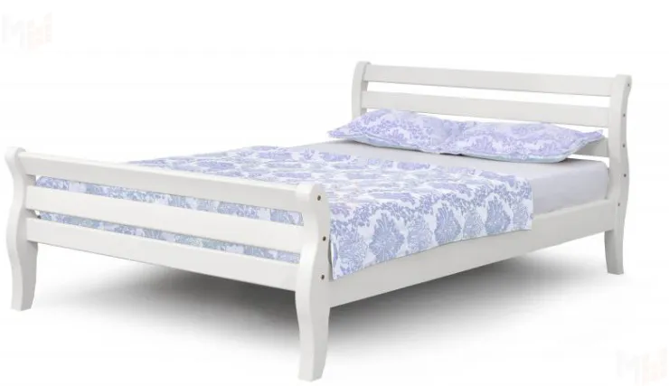 Кровать Аврора белый полупрозрачный 1600х2000