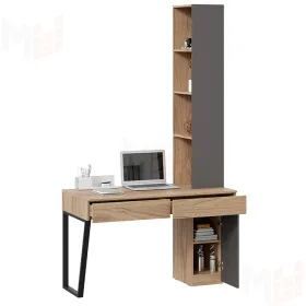 Стол письменный со шкафом комбинированным Порто - СМ-393.15.012 Графит