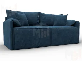 Диван прямой модульный Лига-106 ( BRUT 11 синий )