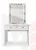Туалетный столик Натали белый глянец