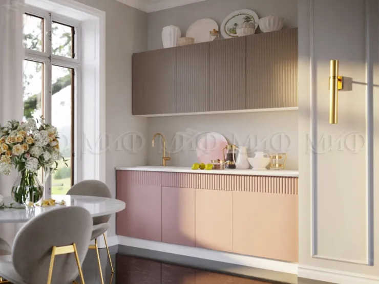 Кухня Оливия 2,0 шарли мокко/шарли пинк