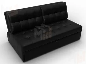 Диван прямой Лига-107 (160) ( GRIFON 18 черный )