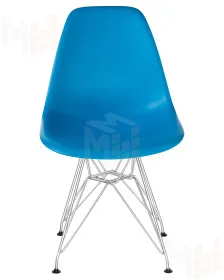 Стул обеденный DOBRIN DSR (ножки хром, цвет голубой (BE-02))