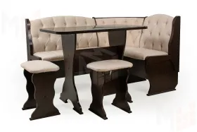 Кухонный уголок Орхидея Люкс (венге/флок Карамель)