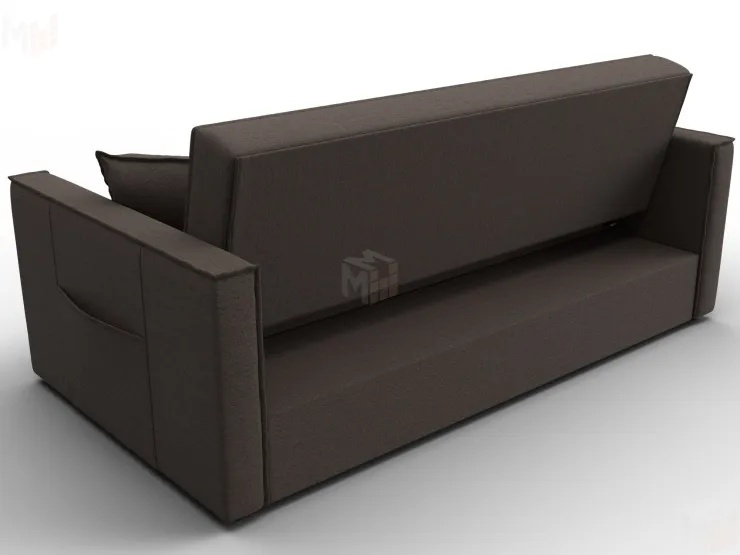 Диван прямой Лига-104 (160) ( Амур 05 коричневый )