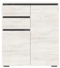 Тумба ГРЕТТА 1800 2С2Я  Дуб Крафт белый