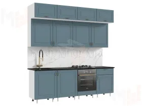 Кухня Престиж 2,4 Браш блю