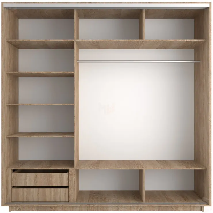 Шкаф-купе Элемент трио 2100 Сонома