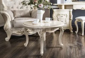 Столик круглый Джоконда крем глянец 