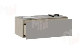 Тумба ТВ Глосс - ТД 319.03.12   Баттл Рок, Стекло Светлый Stone(St)