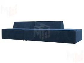 Диван прямой модульный Монс Модерн правый ( BRUT 11 синий )