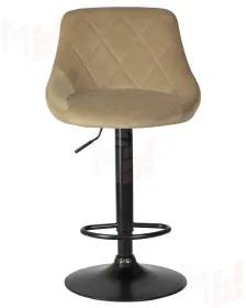 Стул барный DOBRIN LOGAN BLACK (мокко велюр (MJ9-9))