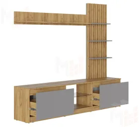 Гостиная Бостон НМ-001 (ЛДСП Серый шифер)