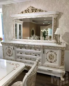 Зеркало Алсу белый глянец