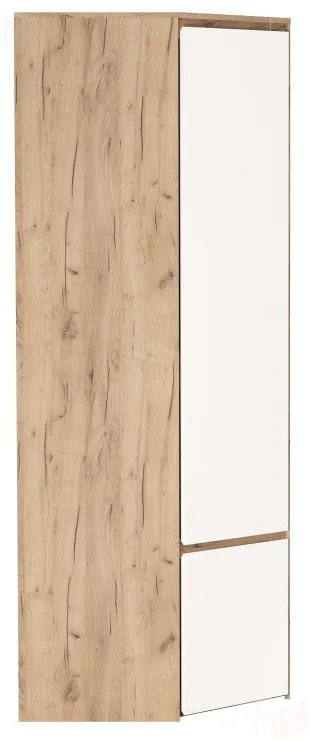 Шкаф угловой ГРЕТТА  2С Дуб Крафт золотой-Белый