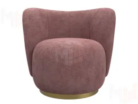 Кресло Лига-072 ( шеннил CRUZ 63 розовый )